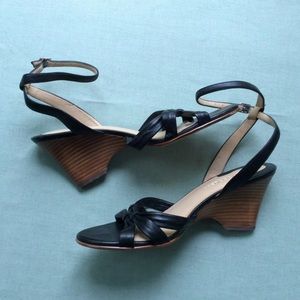 New Aerosoles Womens Wedge Sandal Black